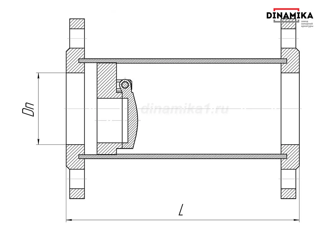 Обратный клапан 19нж38нж Ду400 Ру16-160 фланцевый